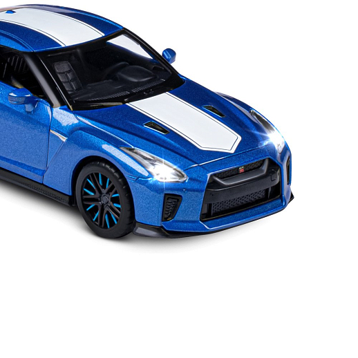 ТМ "Автопанорама" Машинка металлическая 1:32 Nissan GT-R (R35), синий, откр. двери, свет, звук, инерция в/к 18*13,5*9 см в Джамбо Тойз #19