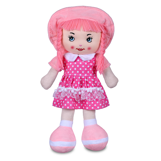 ТМ "Amore Bello" Кукла мягкая на бат., фразы на русском языке, стихотворение, песенка, 55 см, розовый 1, в/п в Джамбо Тойз