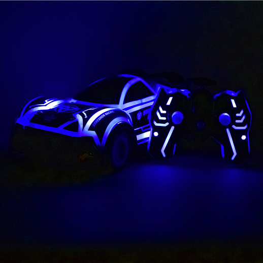 AUTODRIVE_Р/У гоночная машина,3D-подсветка корпуса/пульта,М1:16,2.4GHz,музыка, цвет синий,в/к 35*16*12,5см в Джамбо Тойз #11