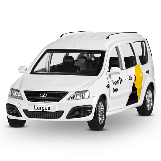 Яндекс Go Машинка металлическая 1:43 Lada Largus, белый, инерция, откр. двери, 17,5*12,5*6,5 см в Джамбо Тойз #3