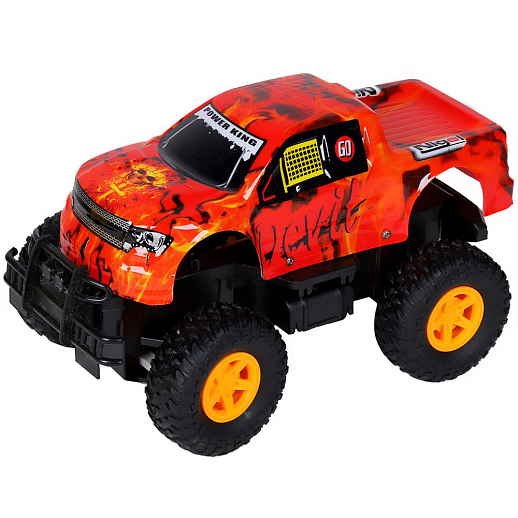 Р/У_Монстр-трак с 3D подсветкой корпуса,М1:16,4 канала,с аккум,цв.оранж., в/к 31,5*16,5*17см в Джамбо Тойз #2