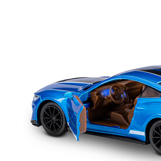 ТМ "Автопанорама" Машинка металлическая 1:32 Ford Shelby GT350, синий, свет, звук, откр. двери, капот и багажник, инерция, в/к 17,5*13,5*9 см в Джамбо Тойз #14