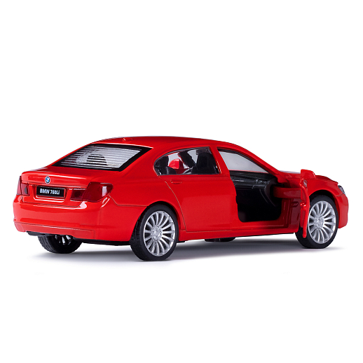 ТМ "Автопанорама"  Машинка металл. 1:46 BMW 760 LI, красный, инерция, откр. двери, в/к 17,5*12,5*6,5 см в Джамбо Тойз #6