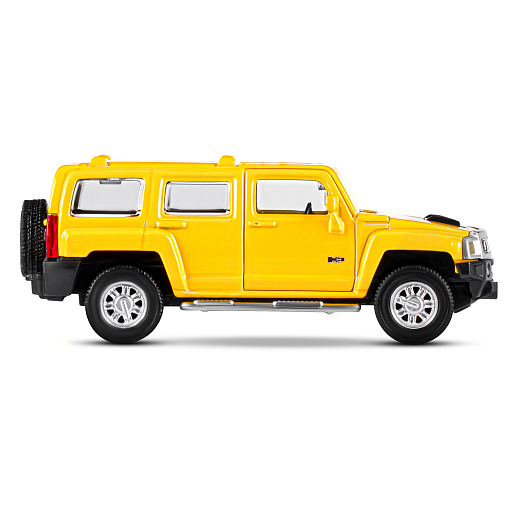 ТМ "Автопанорама" Машинка металлическая 1:43  Hummer H3, желтый, откр. двери, инерция, в/к 17,5*12,5*6,5 см в Джамбо Тойз #6