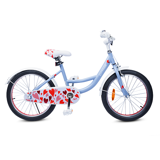 Велосипед двухколёсный CITYRIDE, модель CR-B2-04H, колеса 20", рама сталь, колеса алюмниий, подножка, картриджная каретка, цвет голубой в Джамбо Тойз #6