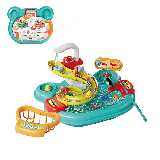 Игровой набор "Рыбалка-чемоданчик",бирюзовый цвет, в/к 32,5*27*7 см в Джамбо Тойз