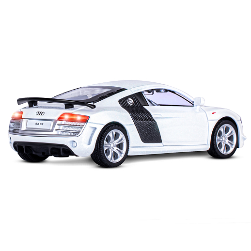 ТМ "Автопанорама" Машинка металл.,1:32 Audi R8 GT, белый, инерция, свет, звук, откр. двери, в/к 17,5*13,5*9 см в Джамбо Тойз #10