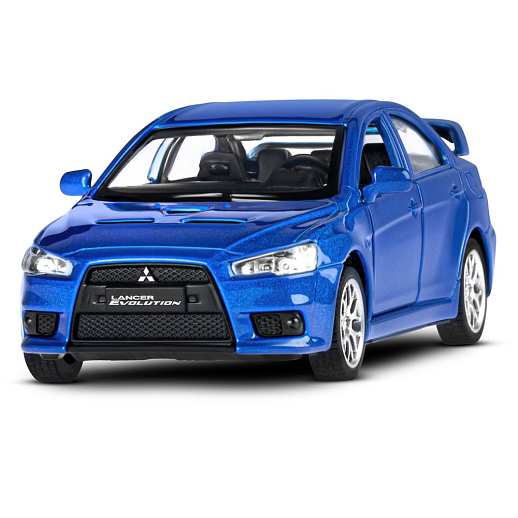 ТМ "Автопанорама" Машинка металлическая 1:41 Mitsubishi Lancer Evolution, синий, откр. двери, инерция, в/к 17,5*12,5*6,5 см в Джамбо Тойз #5
