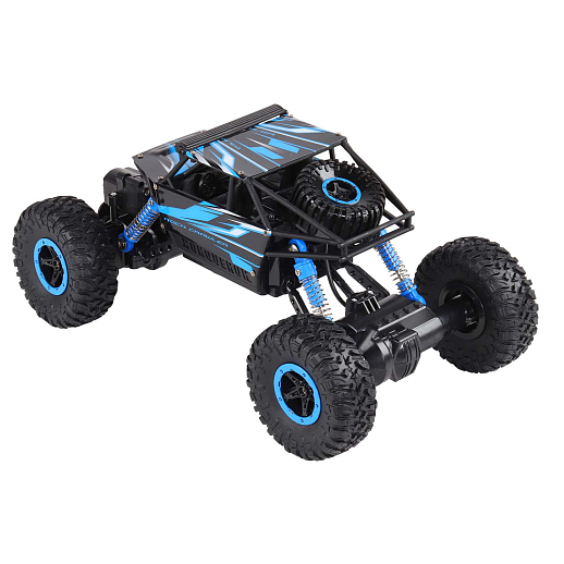 Машинка на радиоуправлении Краулер AUTODRIVE, 1:18, 2.4G, 4WD, с зарядкой, 5 каналов: вперед/назад, повороты, преодоление препятствий, цвет синий, в/к 32*18*23см в Джамбо Тойз #6