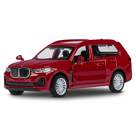 ТМ "Автопанорама" Машинка металлическая, 1:44, BMW X7, красный металлик, откр. двери, в/к 17,5*12,5*6,5 см в Джамбо Тойз #7