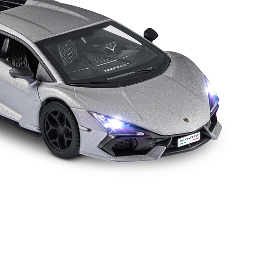 ТМ "Автопанорама" Машинка металл. 1:32 Lamborghini Revuelto, серый, инерция, откр. двери, в/к 17,5*12,5*6,5 см в Джамбо Тойз #21