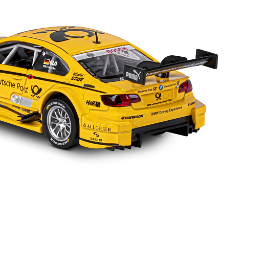 ТМ "Автопанорама" Машинка металлическая 1:32 BMW M3 DTM, желтый, свет, звук, откр. двери и капот, инерция, в/к 17,5*13,5*9 см в Джамбо Тойз #18