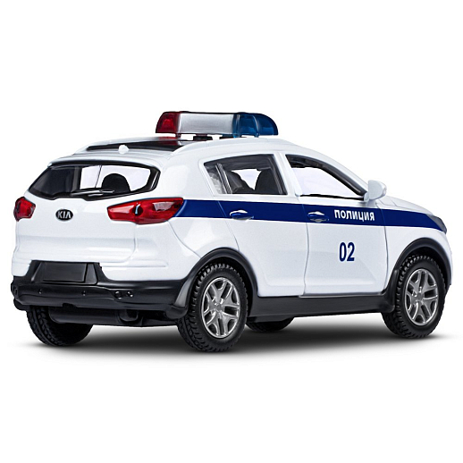 ТМ "Автопанорама" Машинка металлическая 1:39 KIA SPORTAGE R, Полиция, откр. двери, инерция, в/к 17,5*12,5*6,5 см в Джамбо Тойз #7