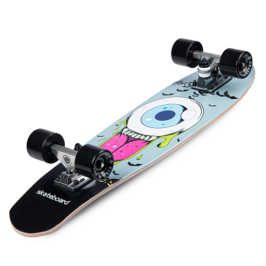 Скейтборд-круизер Fish 27"*7", дека канадский клён 7 слоёв Колёса PU 60x45mm 82A, башинг  PU в/п в Джамбо Тойз #3