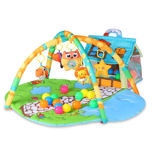 ТМ "Smart Baby" Коврик развивающий "Веселый дворик", в/к 60х8,5х46 см в Джамбо Тойз