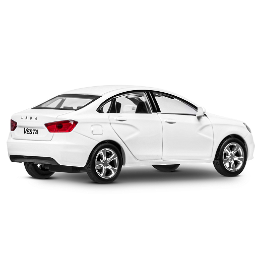 ТМ "Автопанорама" Машинка металлическая 1:43, LADA VESTA белая, откр. 2 двери., инерция в Джамбо Тойз #8