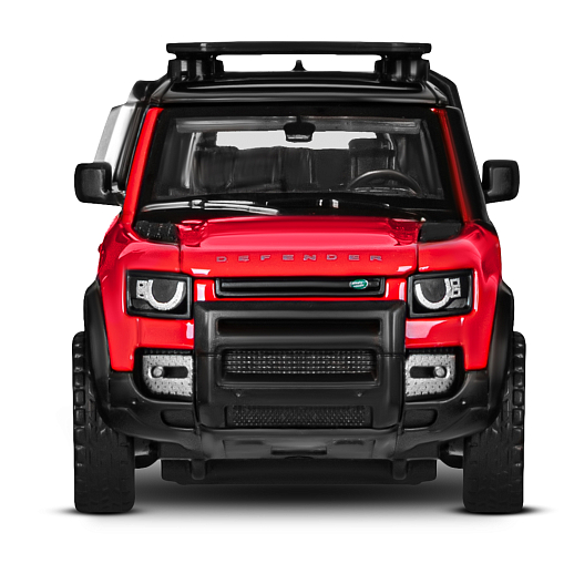 Машинка металлическая 1:43 2020 Land Rover Defender 110, красный, тюнинг, откр. двери, свободный ход колес, в/к 23,5*10*4 см в Джамбо Тойз #10