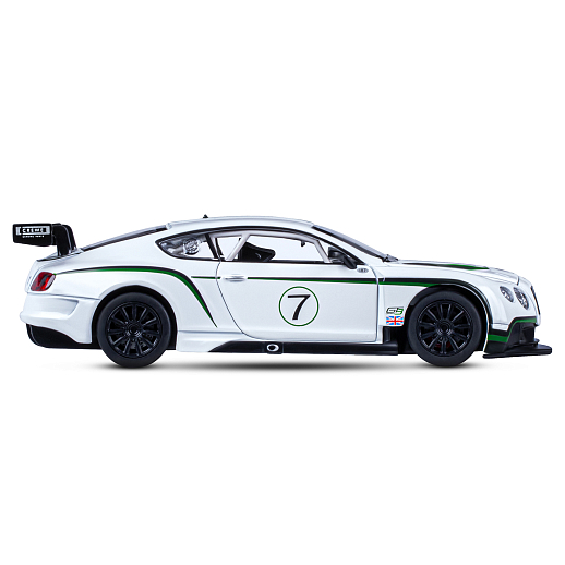 ТМ "Автопанорама" Машинка металл 1:24 Bentley Continental GT3 Concept, белый, свободный ход колес, откр. двери, капот, свет, звук, в/к 24,5*12,5*10,5 см в Джамбо Тойз #8