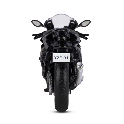 ТМ "Автопанорама" Мотоцикл металл. 1:18 YAMAHA YZF-R1, черный, свободный ход колес, в/к 9,2 х 4,5 х 14 см в Джамбо Тойз #9