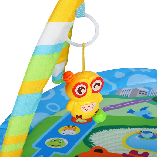 ТМ "Smart Baby"  Детский развивающий коврик с игрушками-погремушками, диаметр коврика 86 см, в/п  61х58,5х4 см в Джамбо Тойз #3