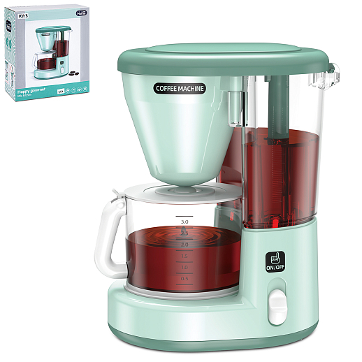 Игрушечная бытовая техника - кофеварка,со звук.и свет.эффектами, в  бел.кор. 15,4*9,9*17,7 см в Джамбо Тойз
