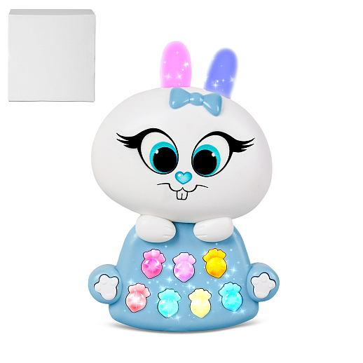 ТМ "Smart Baby" Развивающая игрушка "Зайчик", Шаинский, русский язык, синий, в/к в Джамбо Тойз