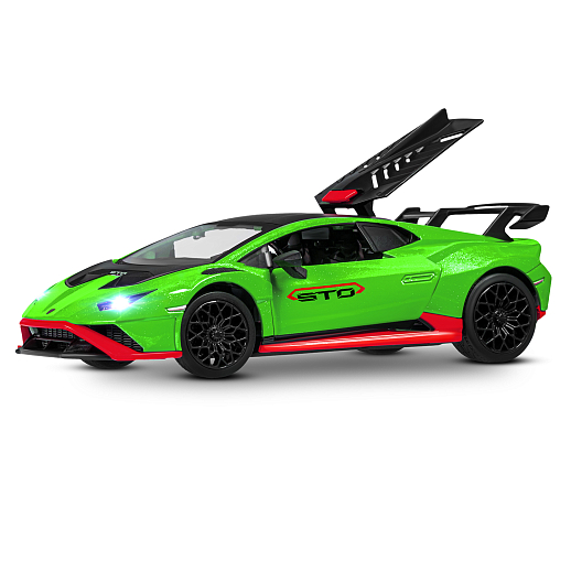 ТМ "Автопанорама" Машинка металл. 1:32 Lamborghini STO, зеленый, инерция, откр. двери, в/к 17,5*12,5*6,5 см в Джамбо Тойз #9