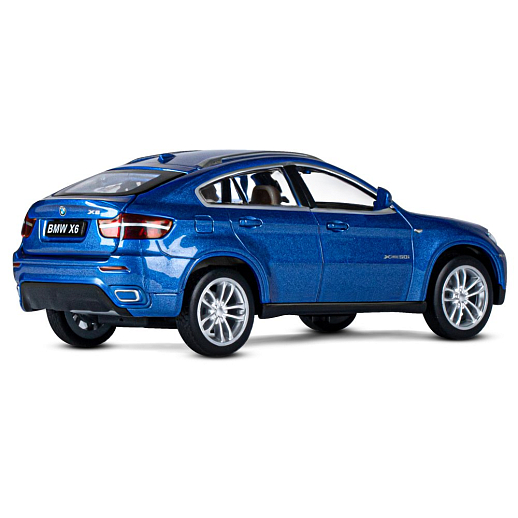 ТМ "Автопанорама" Машинка металлическая 1:32 BMW X6, синий, свет, звук, откр. двери, капот и багажник, инерция, в/к 17,5*13,5*9 см в Джамбо Тойз #10