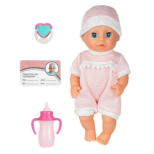 ТМ "Amore Bello" серия "Счастье" Кукла 20 см , пьет и писает, в комплекте пустышка и бутылочка, в/к 12,5х7,5х23 см в Джамбо Тойз #2