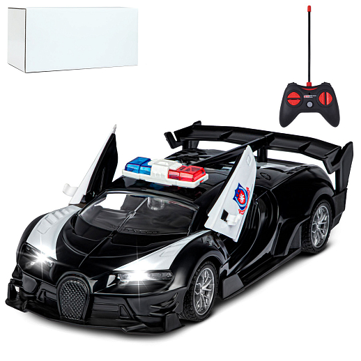 AUTODRIVE 1:24 Р/У машинка,5 каналов,двери откр. с пульта, свет, цвет черный,в/к 28х6,5х12см в Джамбо Тойз
