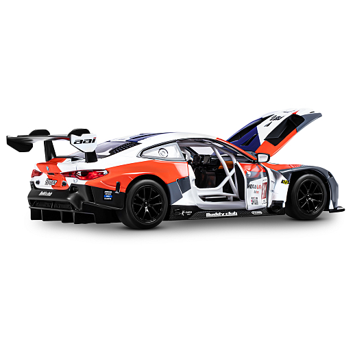 ТМ "Автопанорама" Машинка металлическая, 1:24 BMW M4 GT3, голубой, откр. двери и капот, свет, звук, свободный ход колес, в/к 24,5х12,5х10,5 см в Джамбо Тойз #16