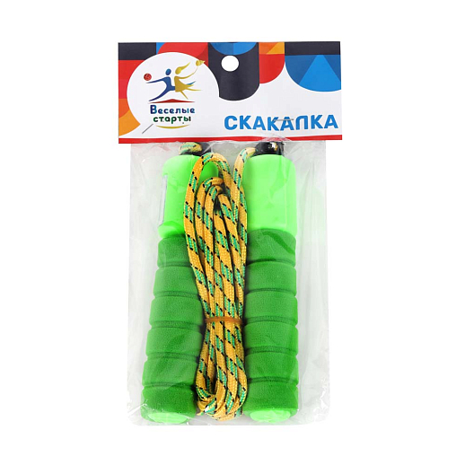 Скакалка Веселые старты, 2.8м,ручки ЭВА со встроенным счетчиком,  веревка лавсан в Джамбо Тойз #3