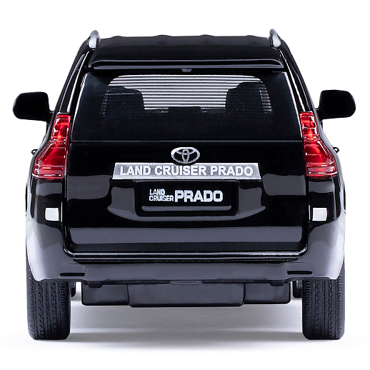 ТМ "Автопанорама" Машинка металлическая 1:32 Land Cruiser Prado, черный, свет, звук, откр. двери, капот и багажник, инерция, в/к 17,5*13,5*9 см в Джамбо Тойз #13