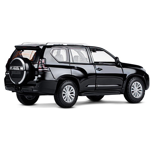 ТМ "Автопанорама" Машинка металлическая, 1:24, Land Cruiser Prado, черный, открываются двери, капот и багажник, свободный ход колес, световые и звуковые эффекты, в/к 24,5х12,5х10,5 см в Джамбо Тойз #10