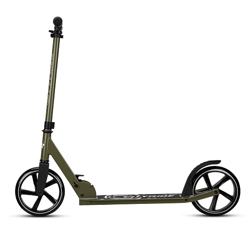 Двухколесный самокат CITYRIDE 200MM PU; алюминий/сталь порошковое покрытие. Дека 53*11СМ, руль  82-92СМ. Складной.  Без амортизатора. Подшипники Abec-9, Грипсы резина 120мм. в Джамбо Тойз #3