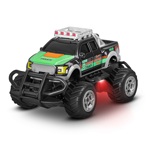 Р/У внедорожник 14см, 4 канала, подсветка днища, цвет черный с зелен.принтом, в/к 10,7*9,5*26см в Джамбо Тойз #7