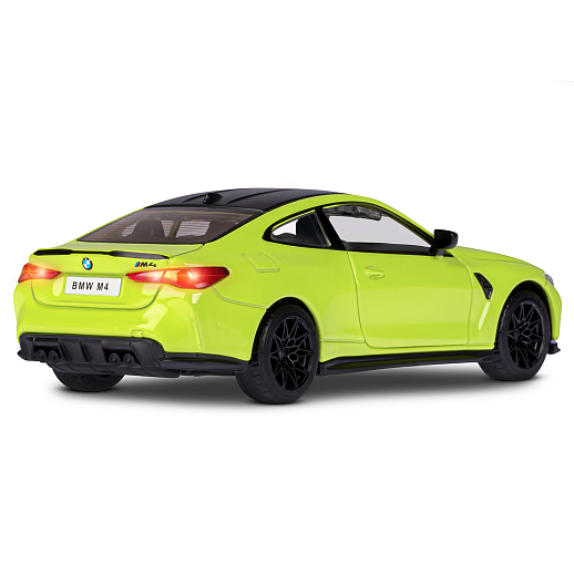 ТМ "Автопанорама" Машинка металлическая 1:32 BMW M4 (G82) желтый, открываются двери, свет, звук, инерция, в/к 19*9*7 см в Джамбо Тойз #11