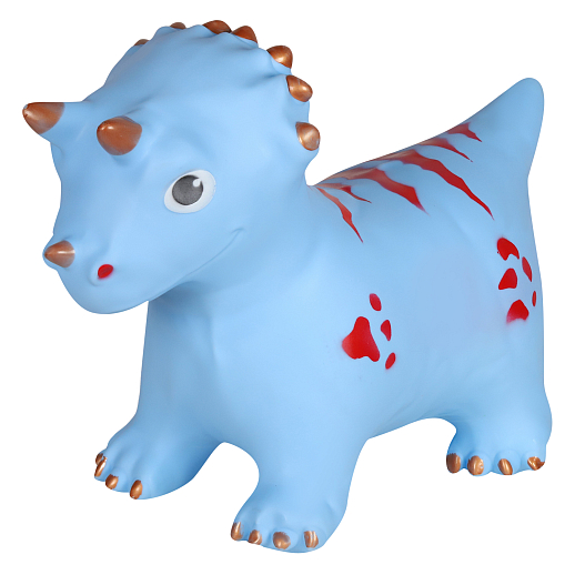 Животное-прыгун "Динозавр", 1300г, ПВХ, цвет голубой, 34*21*43 см в Джамбо Тойз