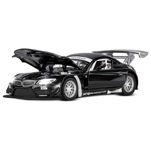 ТМ "Автопанорама" Машинка металлическая 1:32 BMW Z4 GT, черный, свет, звук, откр. двери и капот, инерция, в/к 17,5*13,5*9 см в Джамбо Тойз #6