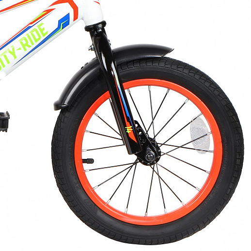 Детский велосипед City-Ride Spark , рама сталь , диск 14 сталь , цвет Белый в Джамбо Тойз #4