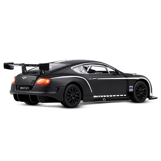 ТМ "Автопанорама" Машинка металл 1:24 Bentley Continental GT3 Concept, черный + белый, свободный ход колес, откр. двери, капот, свет, звук, в/к 24,5*12,5*10,5 см  в Джамбо Тойз #10