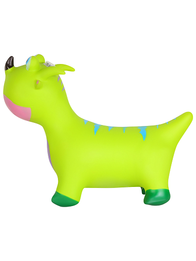 Животное-прыгун "Динозавр" со звуком, 1400г, ПВХ, цвет зеленый, 40*30*50 см в Джамбо Тойз #2