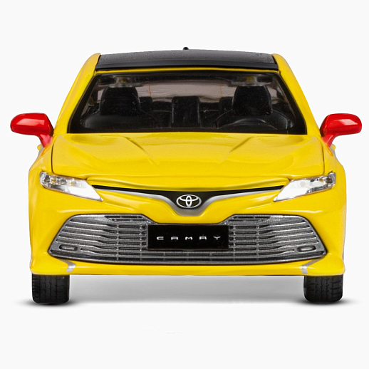Яндекс Go машинка металлическая, 1:34 Toyota Camry, цвет желтый, инерция, свет, откр. двери, в/к 17,5*13,5*9 см в Джамбо Тойз #10