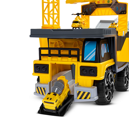 Карьерный самосвал с набором транспорта, раскладывается в стройплощадку, в комплекте: 5 машинок, 1 экскаватор, 1 вертолет, в/к 46,3*16*30,5 см в Джамбо Тойз #5