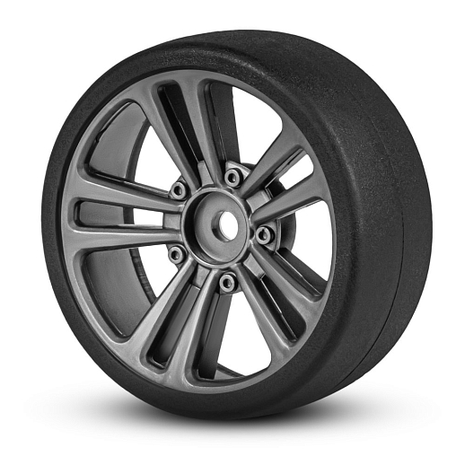 Р/у скоростная машина для дрифта,1:18,подсветка корпуса и днища, запасн. колеса, конусы 4шт.,цвет синий,с аккум, в/к 34*20,5*17,5см в Джамбо Тойз #19