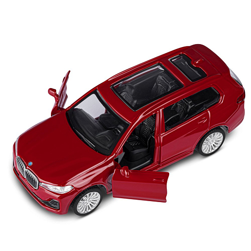 ТМ "Автопанорама" Машинка металлическая, 1:44, BMW X7, красный металлик, откр. двери, в/к 17,5*12,5*6,5 см в Джамбо Тойз #12