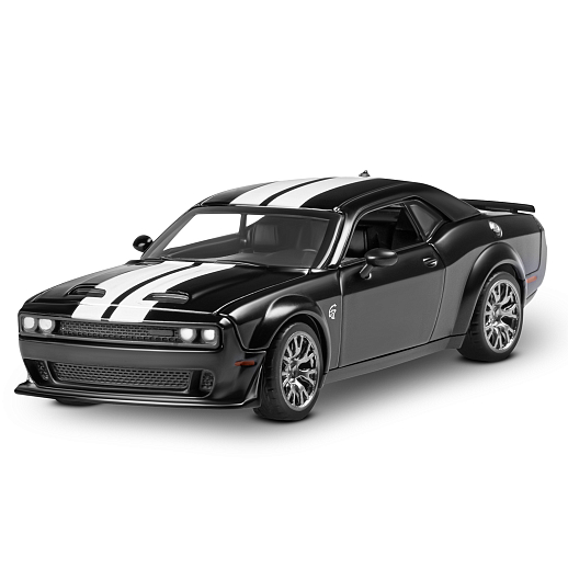 ТМ "Автопанорама" Машинка металлическая 1:36 2022 Dodge challenger SRT Jailbreak, черный, тюнинг, откр. двери, свободный ход колес, в/к 23,5*10*4 см в Джамбо Тойз #2