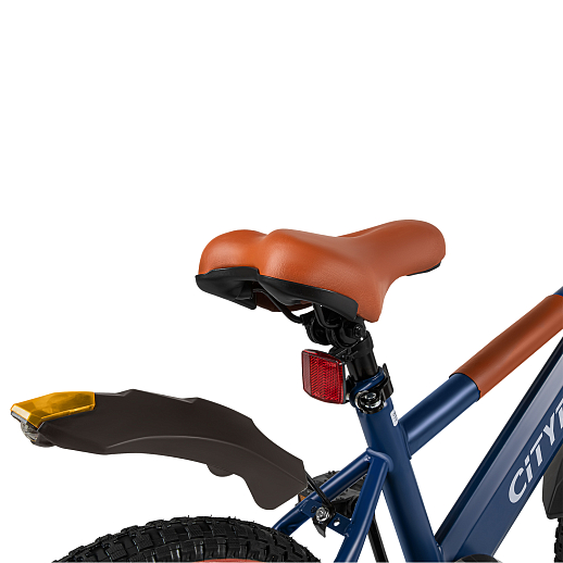 Велосипед двухколёсный CITYRIDE, модель CR-B2-07F52, колеса 16", рама сталь, колеса сталь, балансирные колеса со светом, маячок в заднем крыле, цвет синий в Джамбо Тойз #5