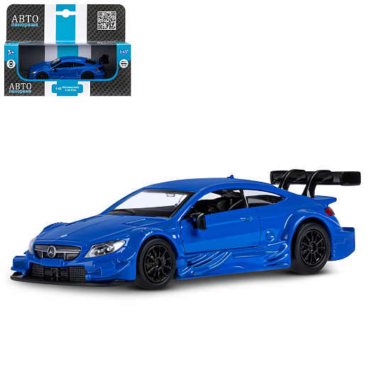 ТМ "Автопанорама" Машинка металлическая 1:42 Mercedes-AMG C 63 DTM, синий, откр. двери, инерция, в/к 17,5*12,5*6,5 см в Джамбо Тойз