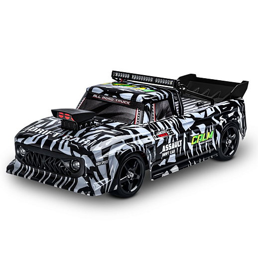 Р/У машина для дрифта, М1:12, 2.4GHz, 4WD, свет, запасн.колеса, цвет серебристный с черн.принтом, с аккум, в/к 38,8*24,1*17,3см в Джамбо Тойз #4